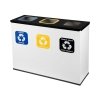 134E_A - Stacja do segregacji EKO STATION 3 strumienie white&black ( 3x60l ) 